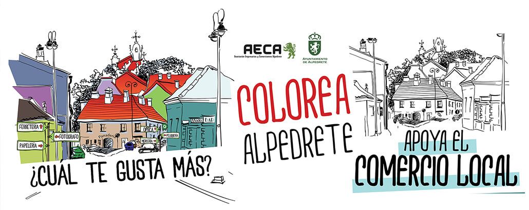 Ideah crea la campaña «Colorea Alpedrete» para AECA y el Ayuntamiento de Alpedrete